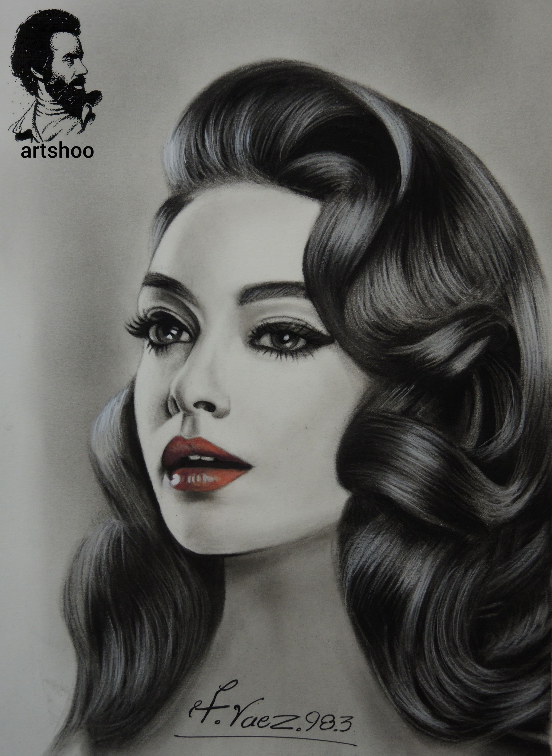 نقاشی سیاه قلم اورژینال